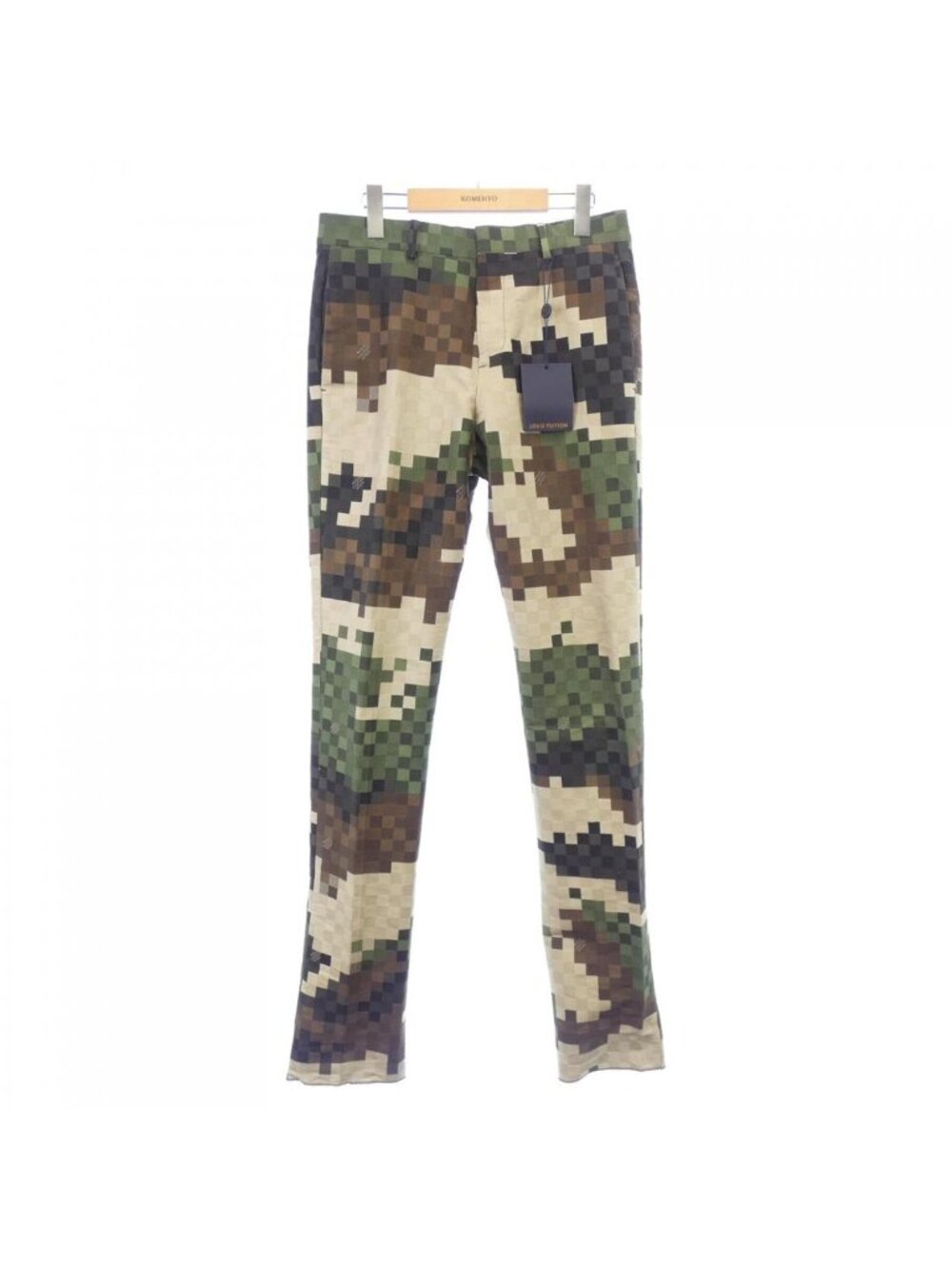 Louis Vuitton Tailored Cotton Damier Cigarette Pants